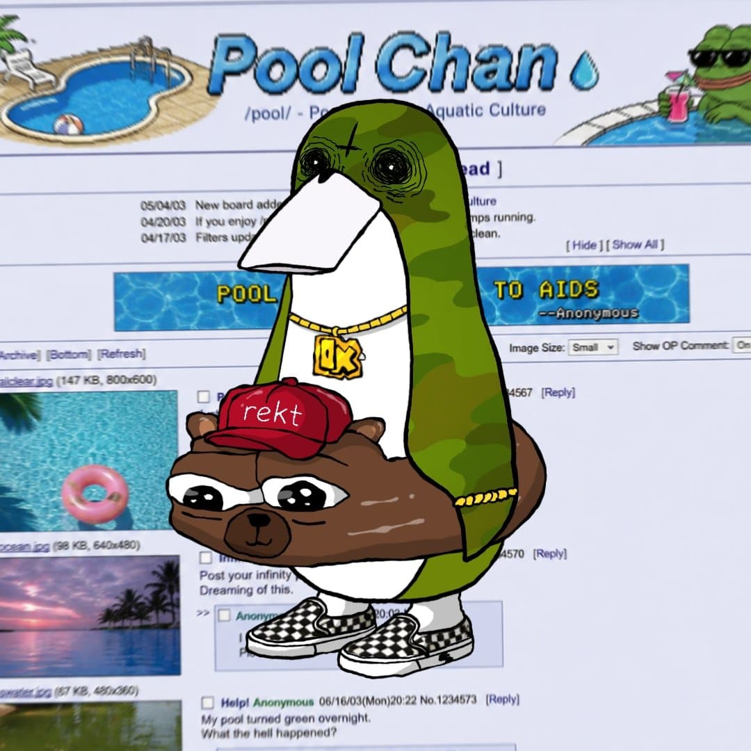 Floaties NFT attached to mint anxiety support thread